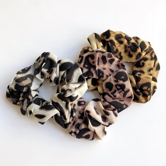 nOir Ombre Leopard Scrunchies - Picture 5 of 12